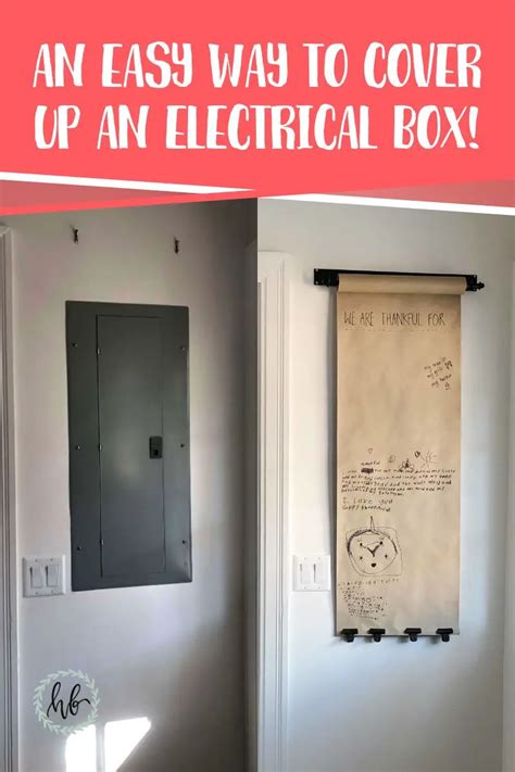 how to put a door to the electrical box|8 Ideas for Covering an Electrical Panel .